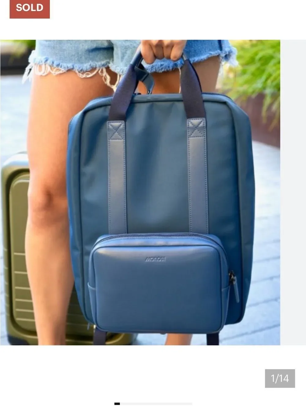 Monos metro backpack in Oxford blue ~ Excellent